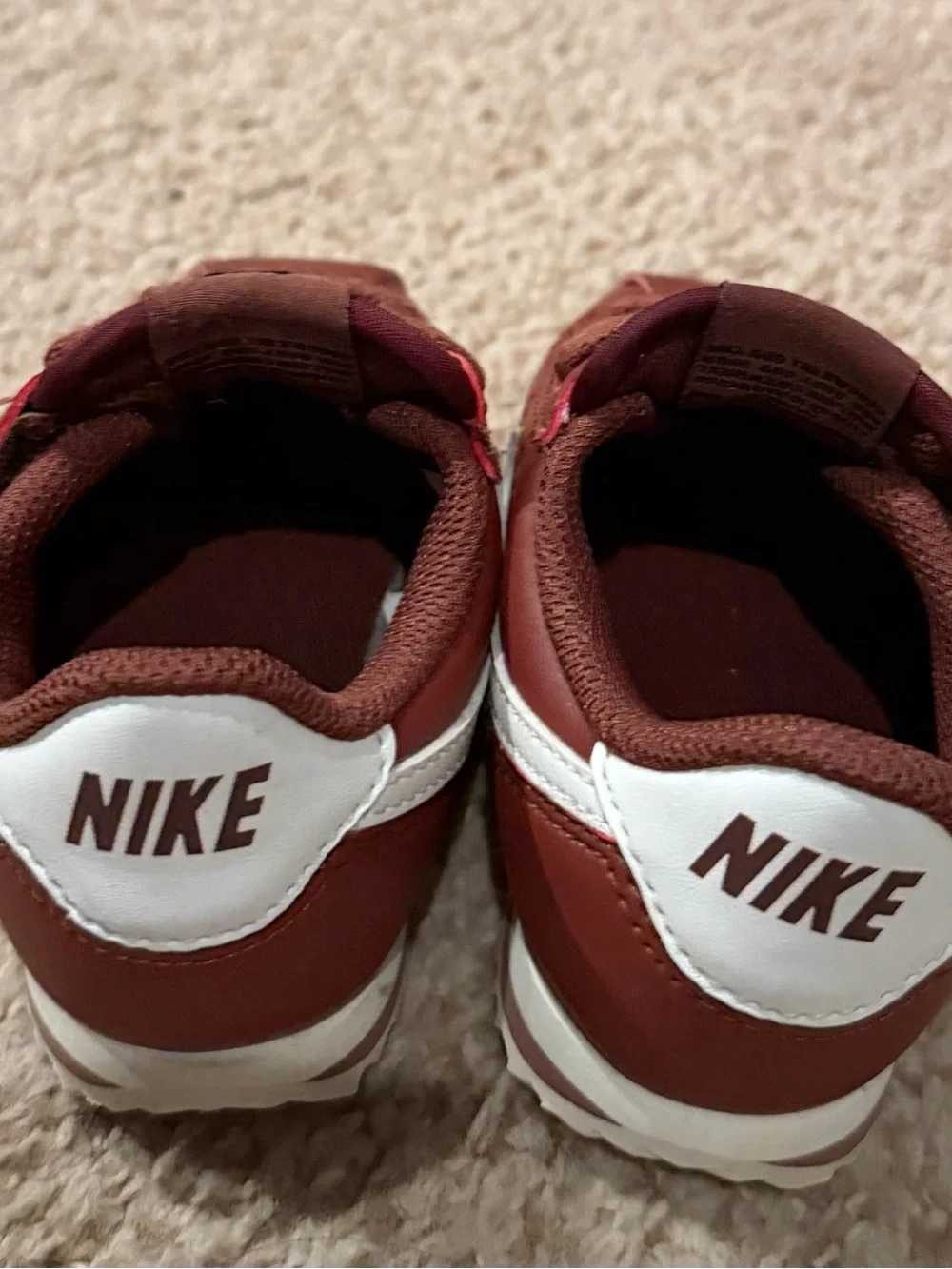 Nike Kids' Maroon Lace-Up Sneakers